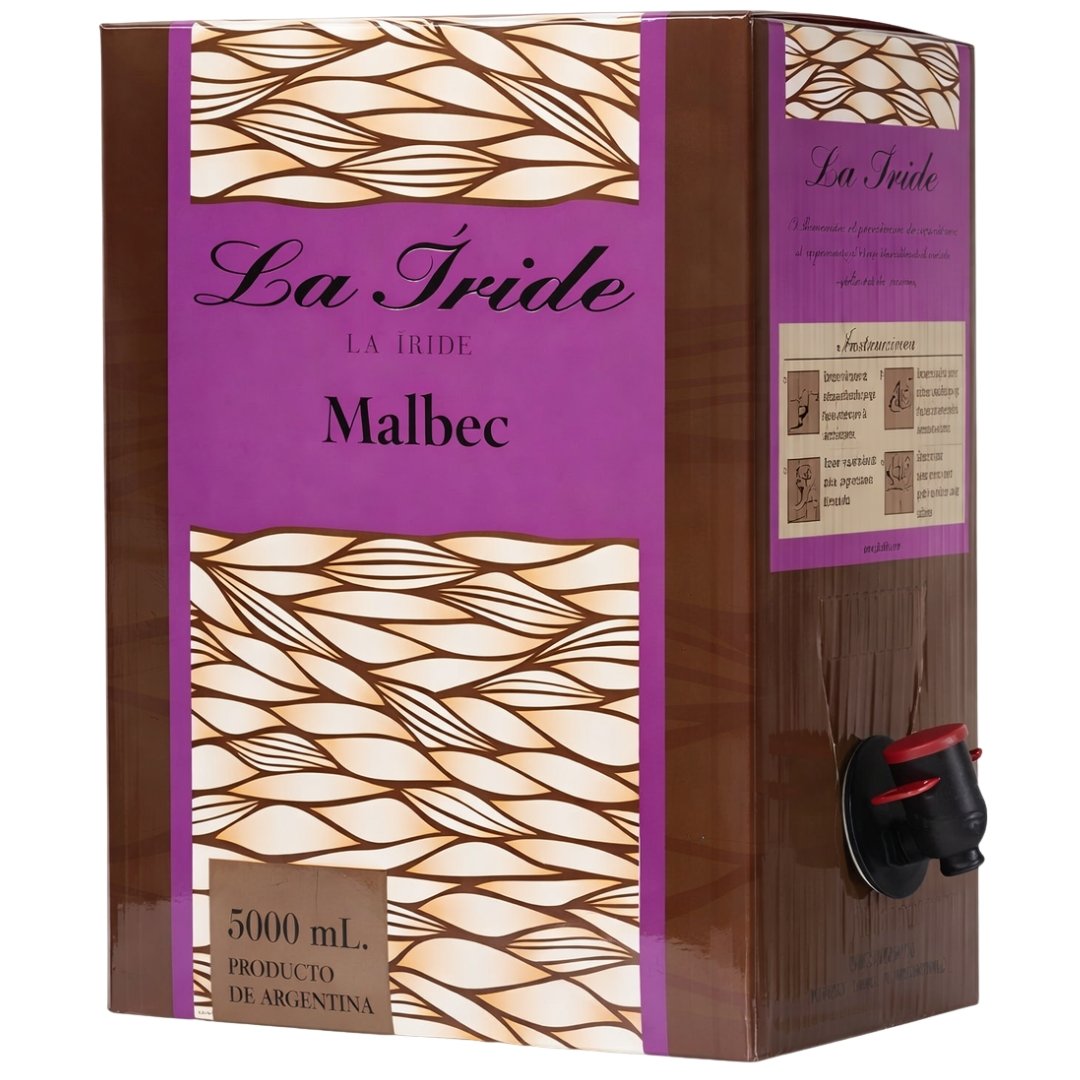 Vino La Iride Premium Malbec Bag in Box 5 Litros