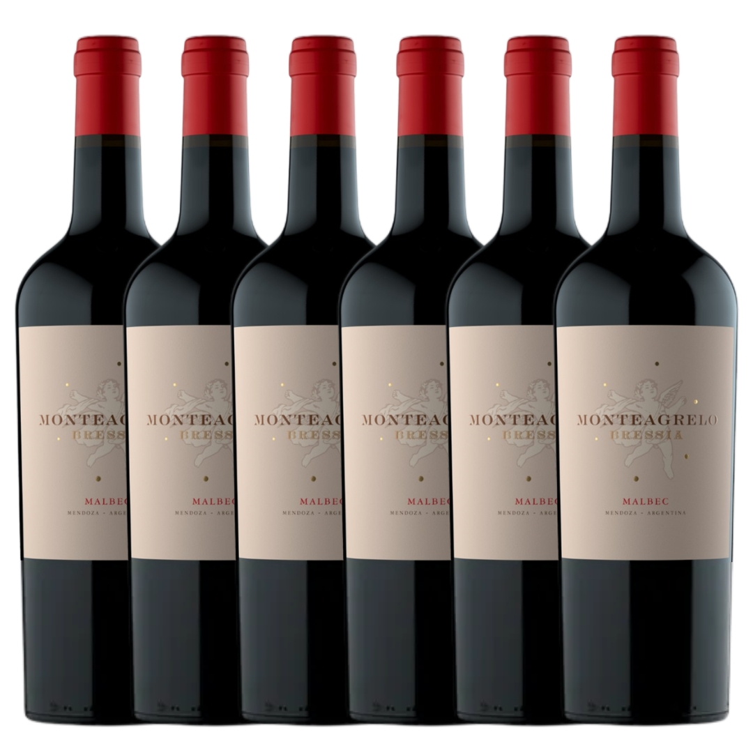 Vino Malbec Monteagrelo Bressia x 6 unidades