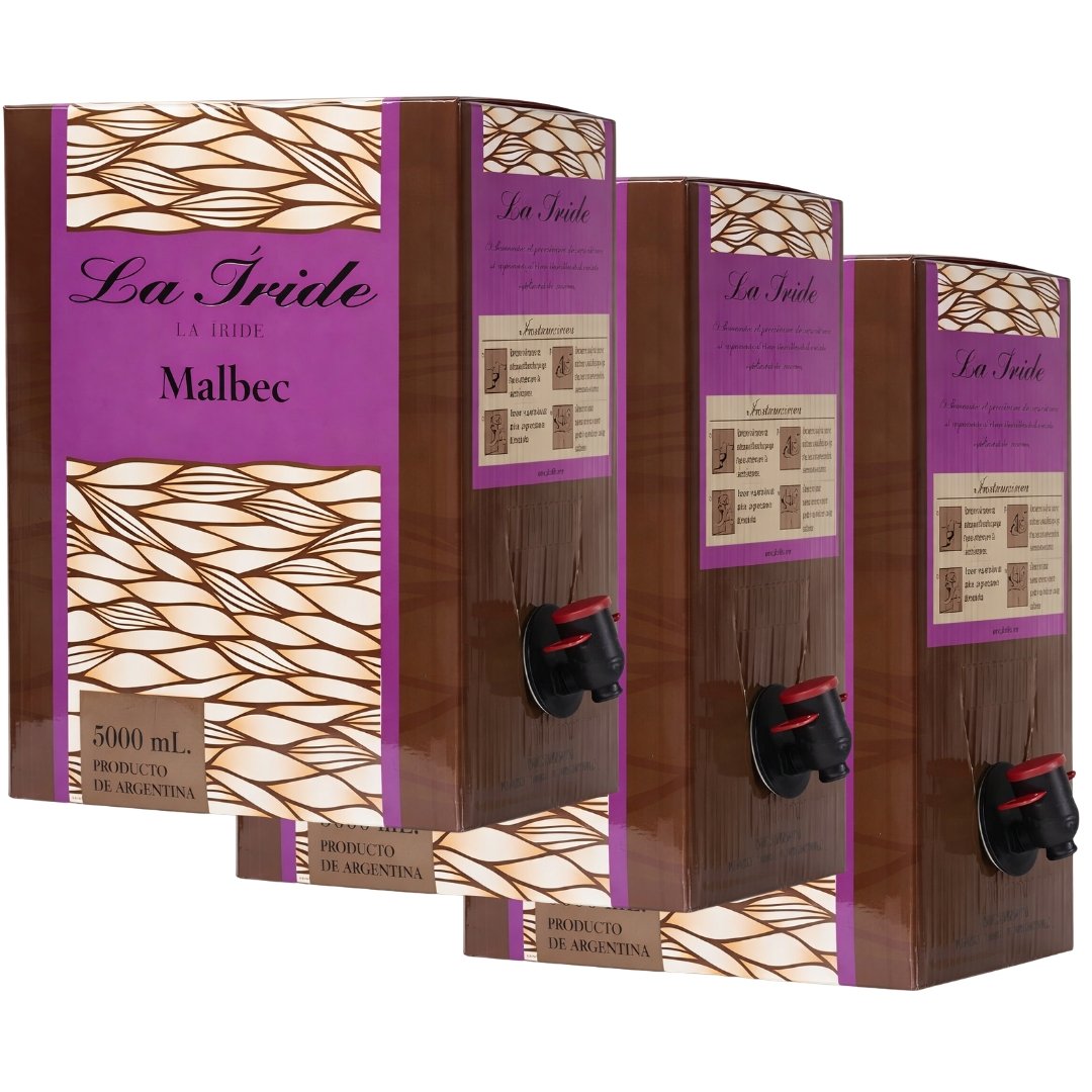 Vino La Iride Premium Malbec Bag in Box x3 unidades