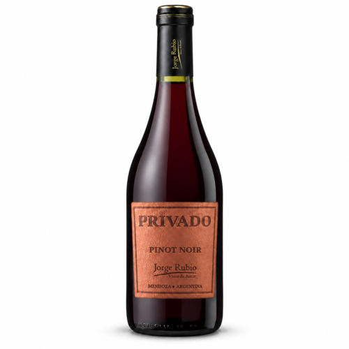 Vino Jorge Rubio Privado Reserva Pinot Noir 750ml | Etiqueta de Cuero