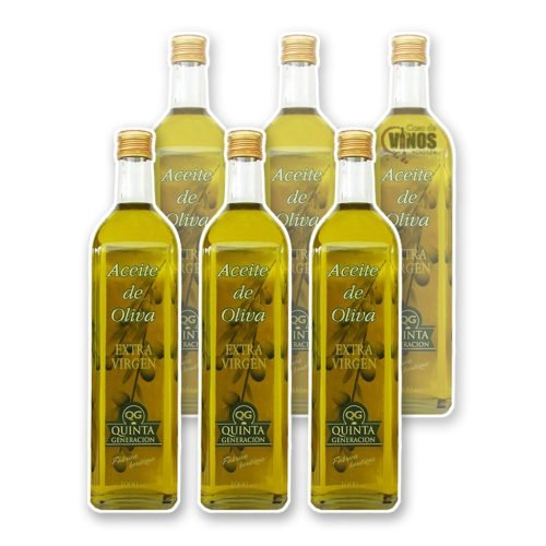 Aceite De Oliva Extra Virgen PASRAI 1 Litro Vidrio x 6