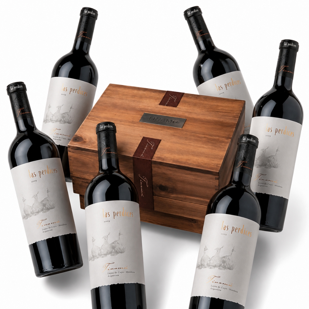 Caja Las Perdices Tinamú Blend x6 Cofre de Madera