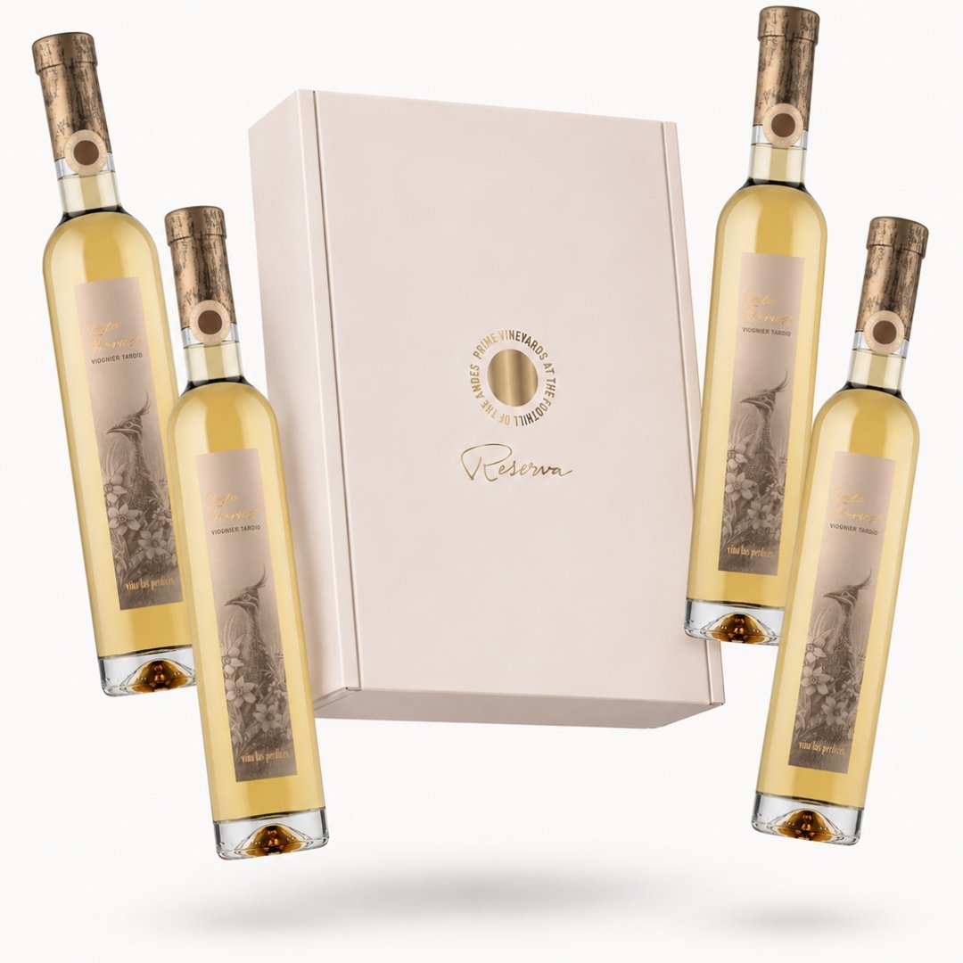 Estuche Vino Late Harvest Perdices Reserva x4 unidades