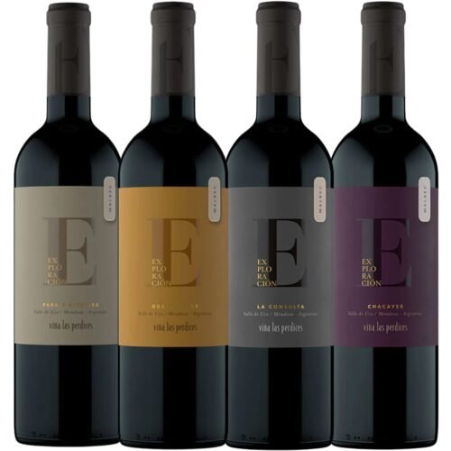 4 botellas de vino Malbec Las Perdices Exploración de Mendoza en pack mix x4