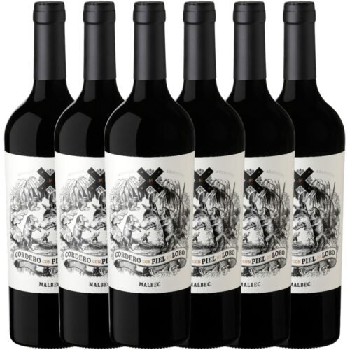 Vino Cordero con Piel de Lobo Malbec x6 unidades