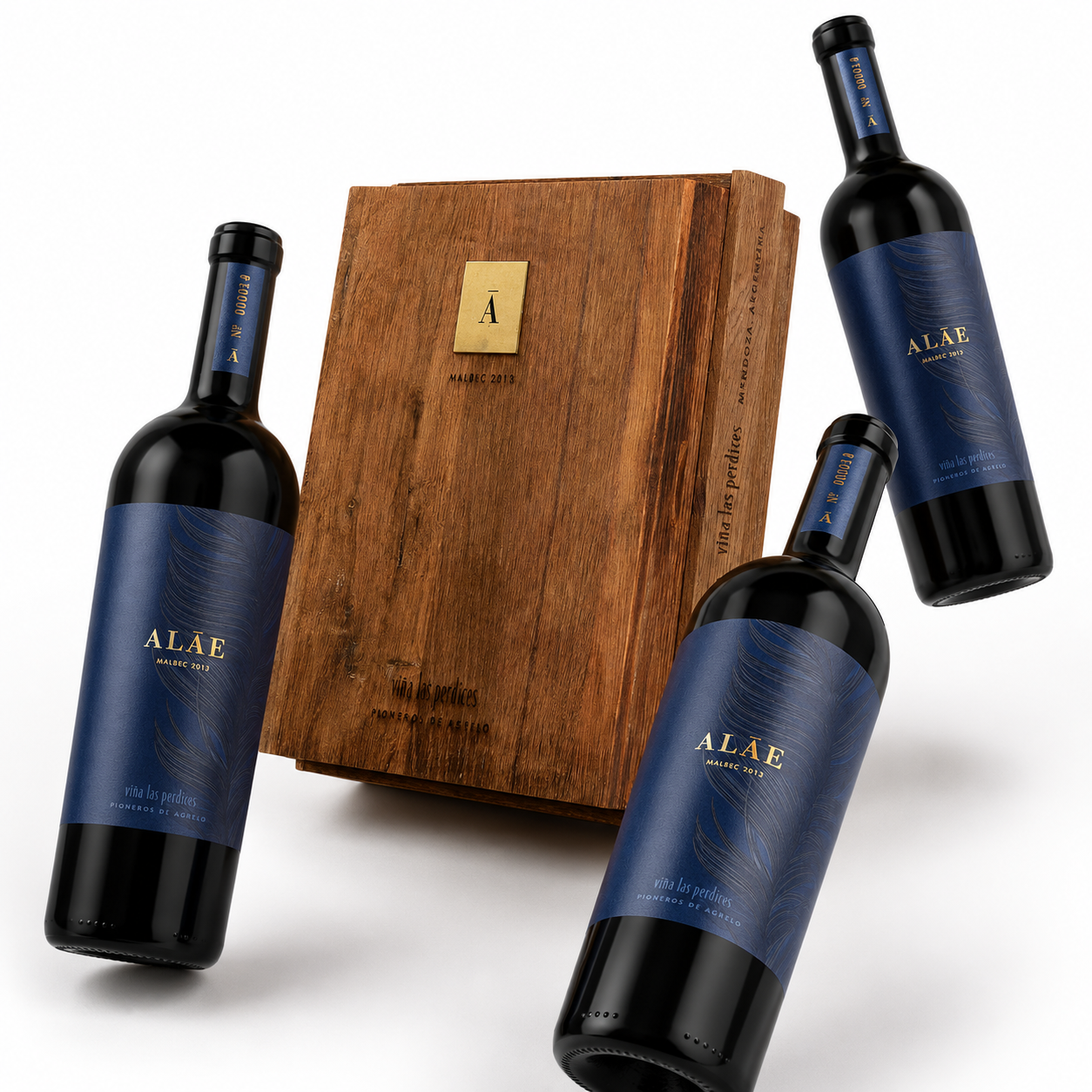 Cofre Las Perdices Alae Malbec x3 Colección Ícono
