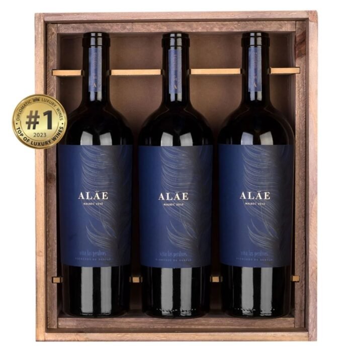 Cofre Vino Alae Malbec Las Perdices x3 unidades - Imagen 3
