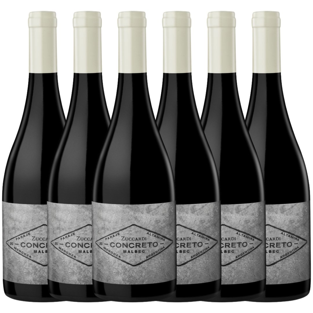 Vino Concreto Malbec Altamira x6 unidades