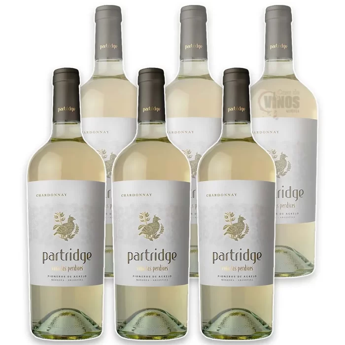 vino partridge blanco chardonnay bodega las perdices x 6 unidades