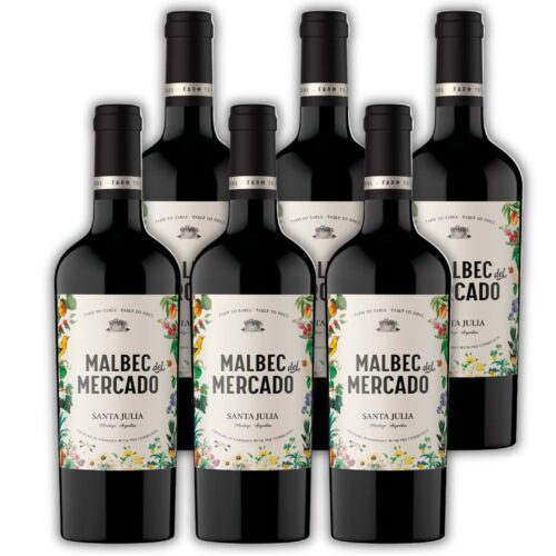 Vino Malbec del Mercado Bodega Santa Julia x 6