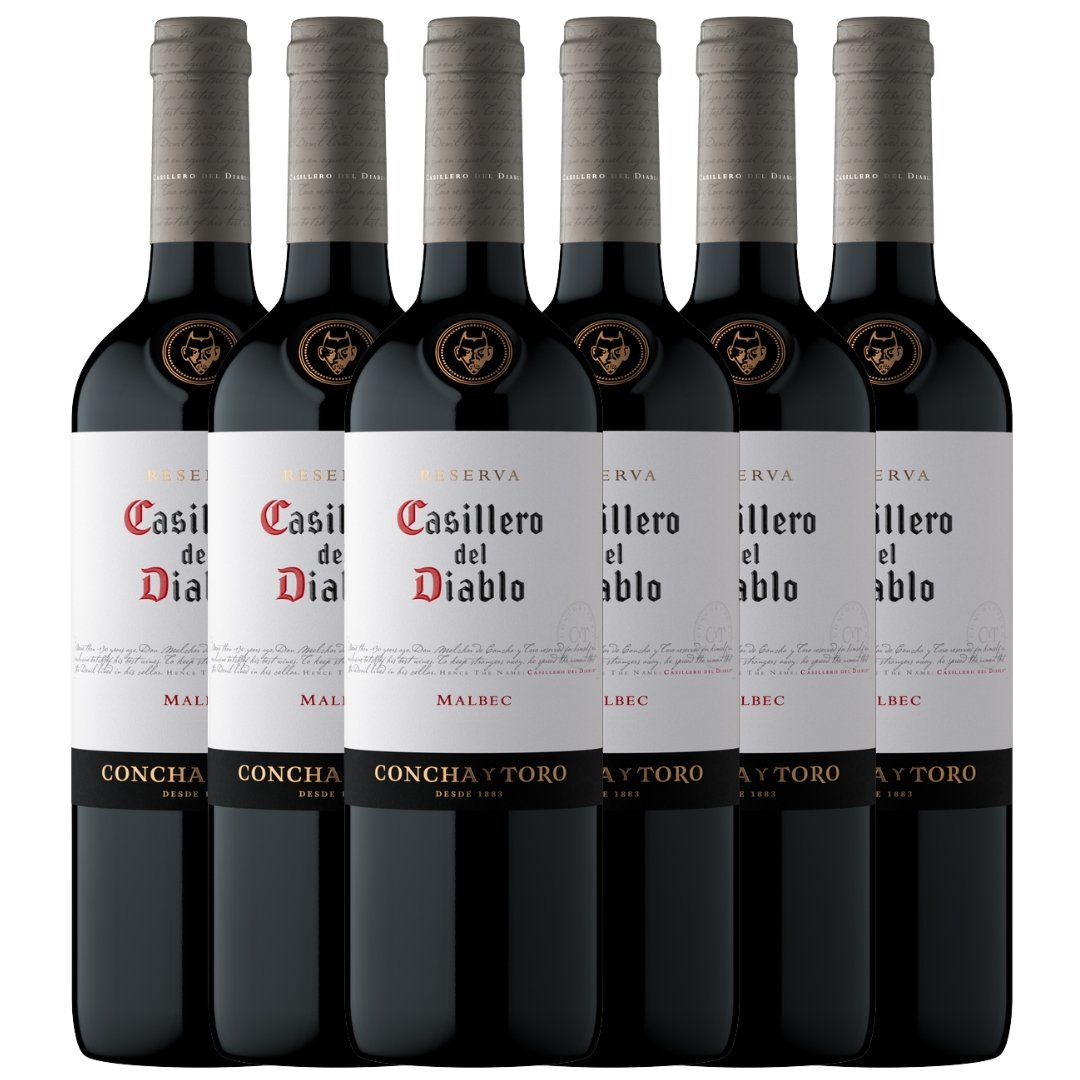 Vino Casillero del Diablo Malbec x6 unidades