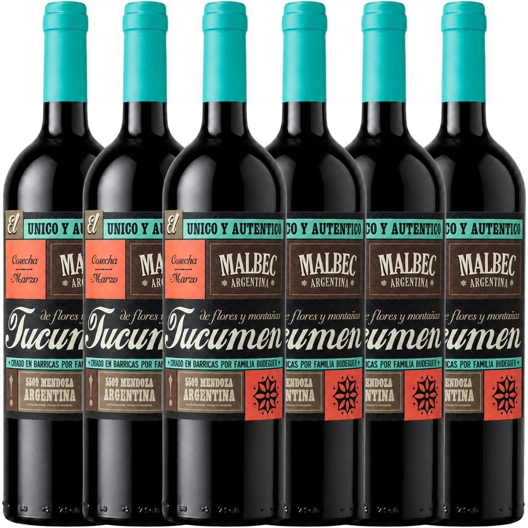 Caja Budeguer Tucumén Reserva Malbec x6 unidades