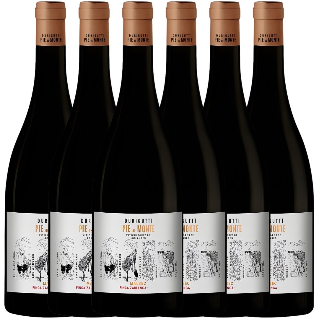 Vino Pie de Monte Malbec Finca Zarlenga x6 unidades
