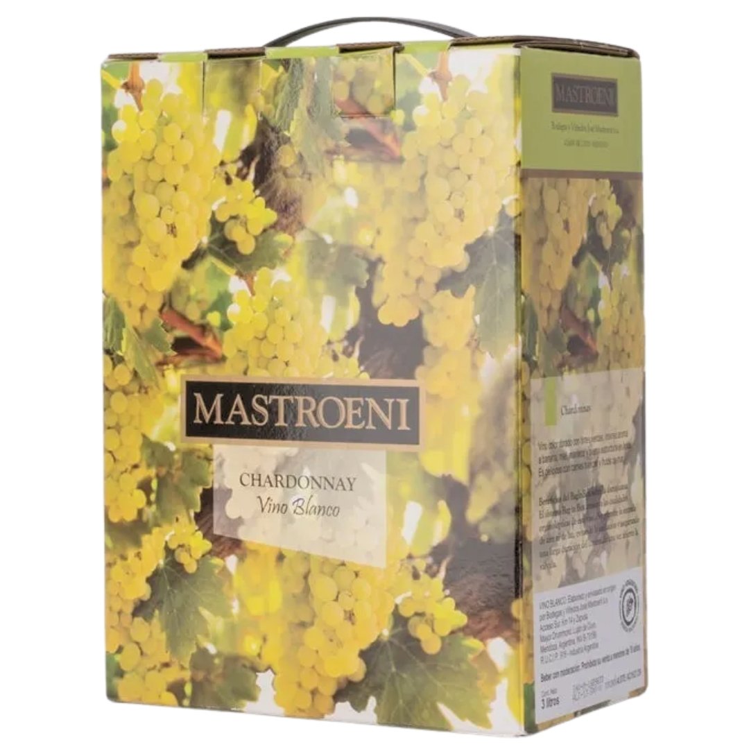 Bag in Box Vino Mastroeni Chardonnay 3 Litros