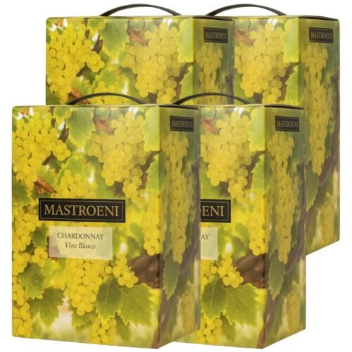Vino Bag in Box Mastroeni Chardonnay 3 Litros x4 unidades