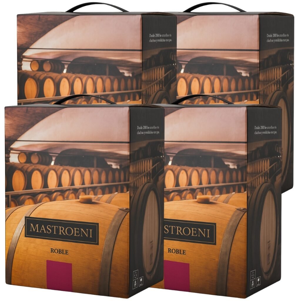 Vino Bag in Box Mastroeni Malbec 3 Litros x4 unidades