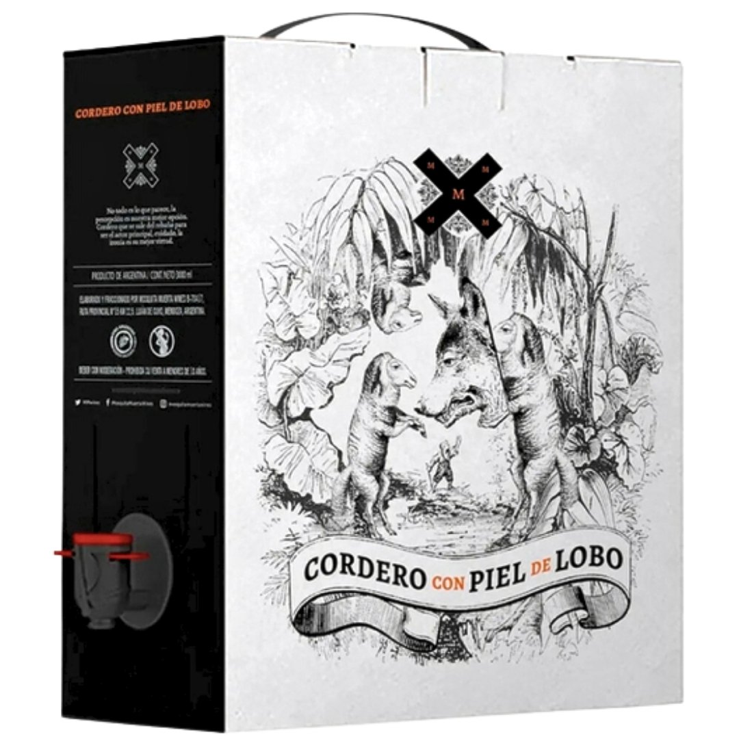 Vino Cordero con Piel de Lobo Bag in Box 3 Litros