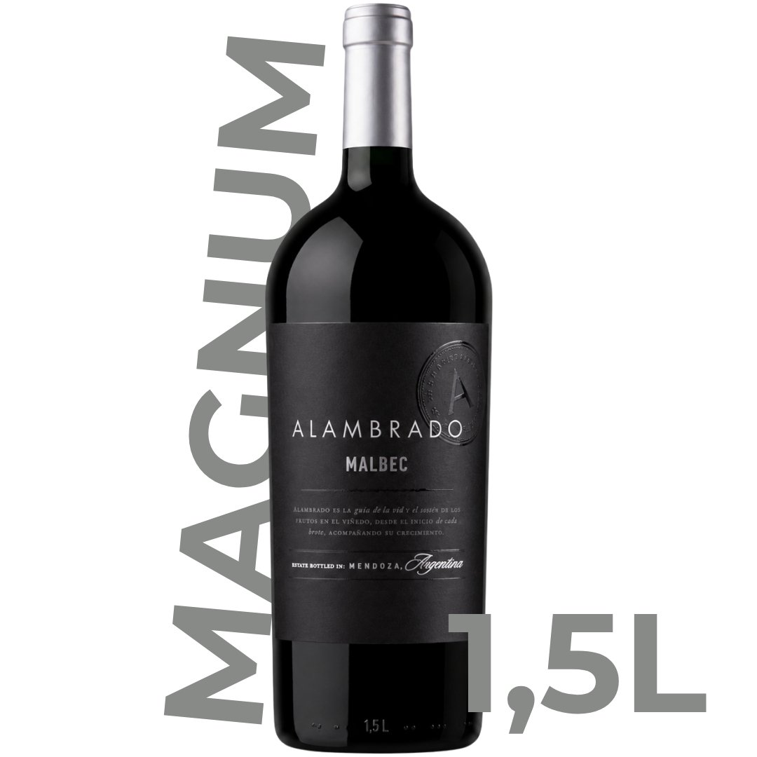 Vino Alambrado Malbec Magnum 1,5 Litros