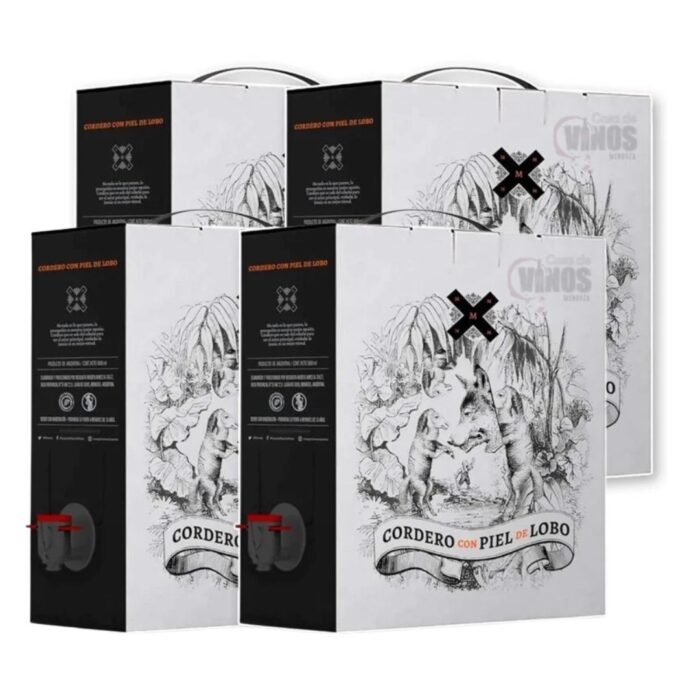 cordero con piel de lobo malbec bag in box