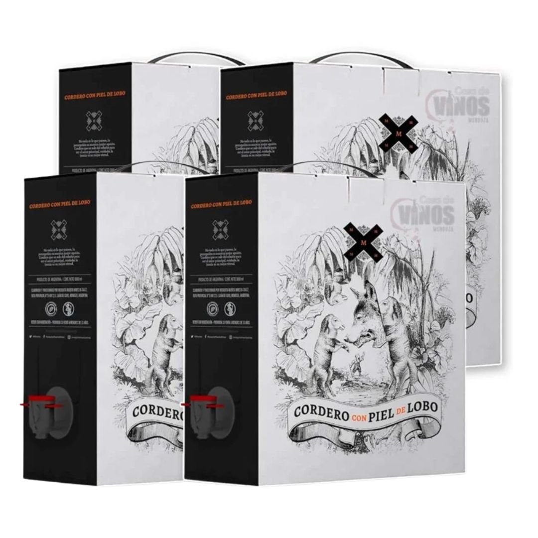 cordero con piel de lobo malbec bag in box