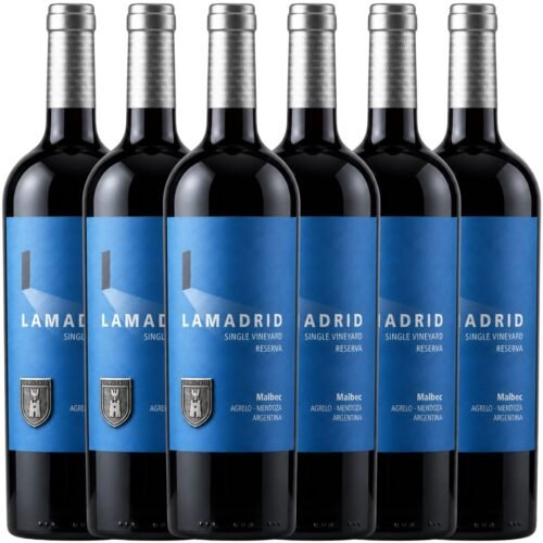 Vino Lamadrid Reserva Malbec 750ml x6 unidades