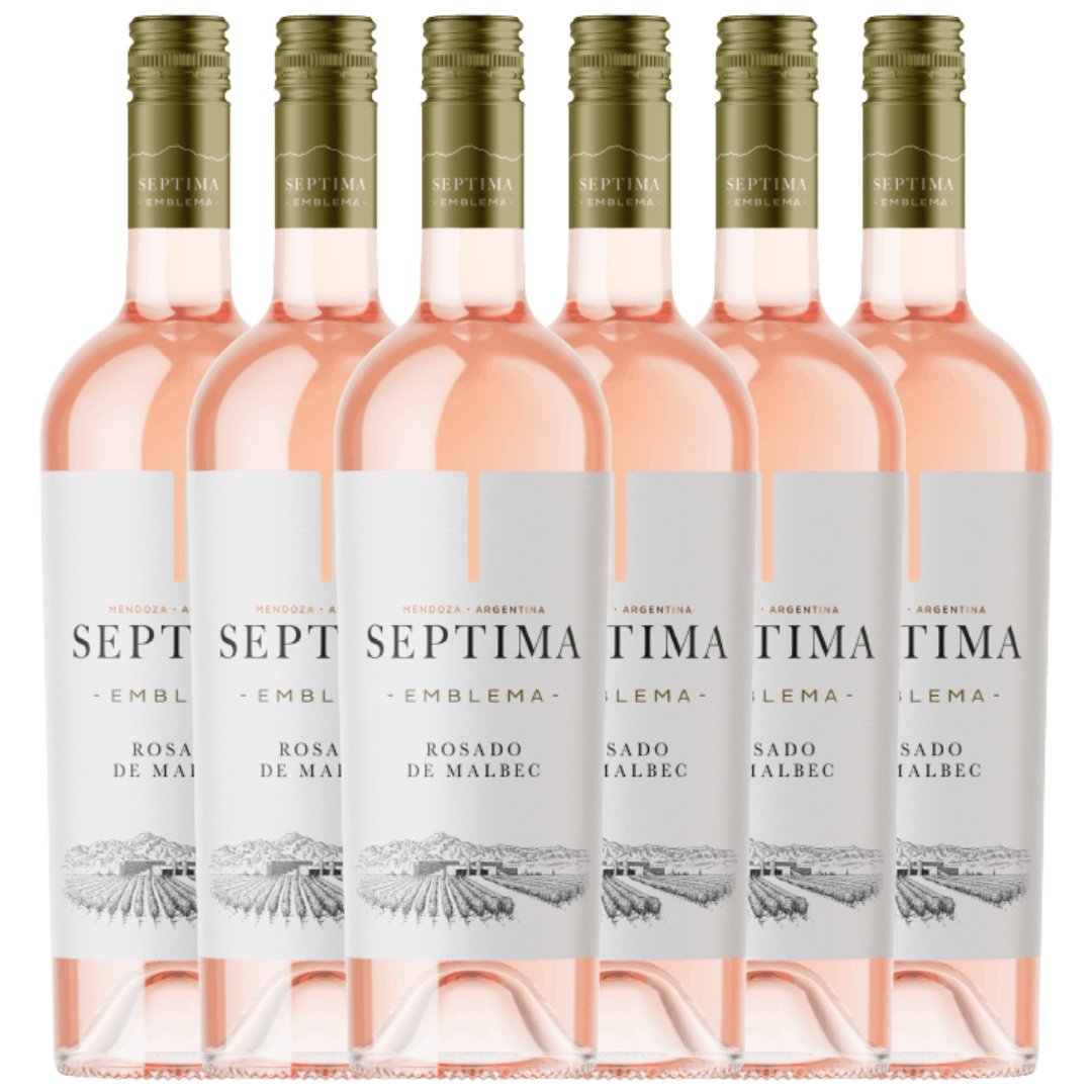 Vino Septima Emblema Malbec Rosé x6 unidades