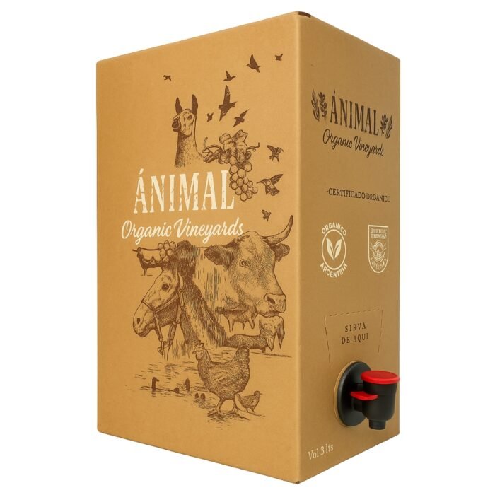 Bag in Box Vino Animal Malbec Orgánico 3L