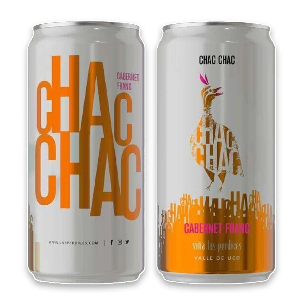 vino en lata las perdices chac chac cabernet franc x 12 unidades