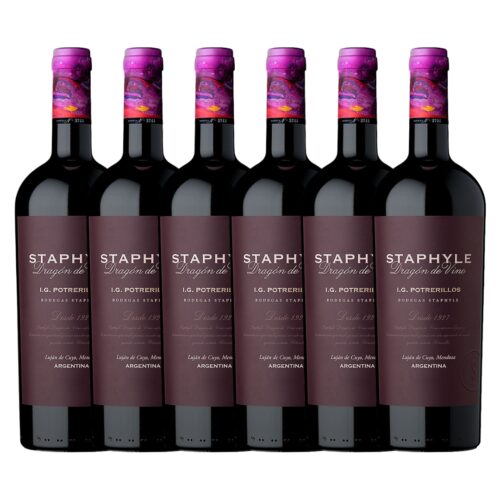 Vino Malbec Staphyle Dragon de Vino Potrerillos x 6 unidades