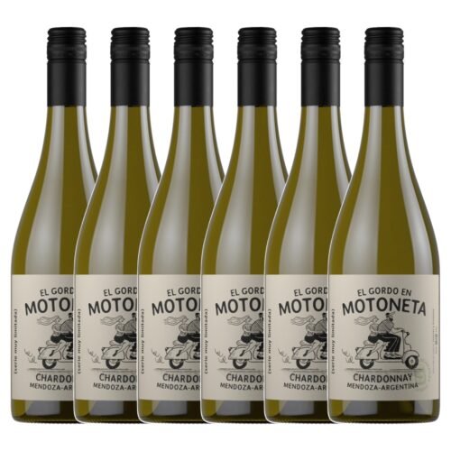 Vino El Gordo en Motoneta Chardonnay Muy Limitada x 6 unidades