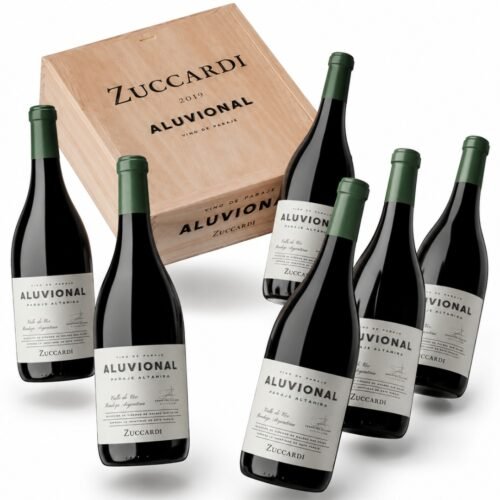 Estuche de Madera Zuccardi Aluvional Paraje Altamira x6 | Regalo de Origen