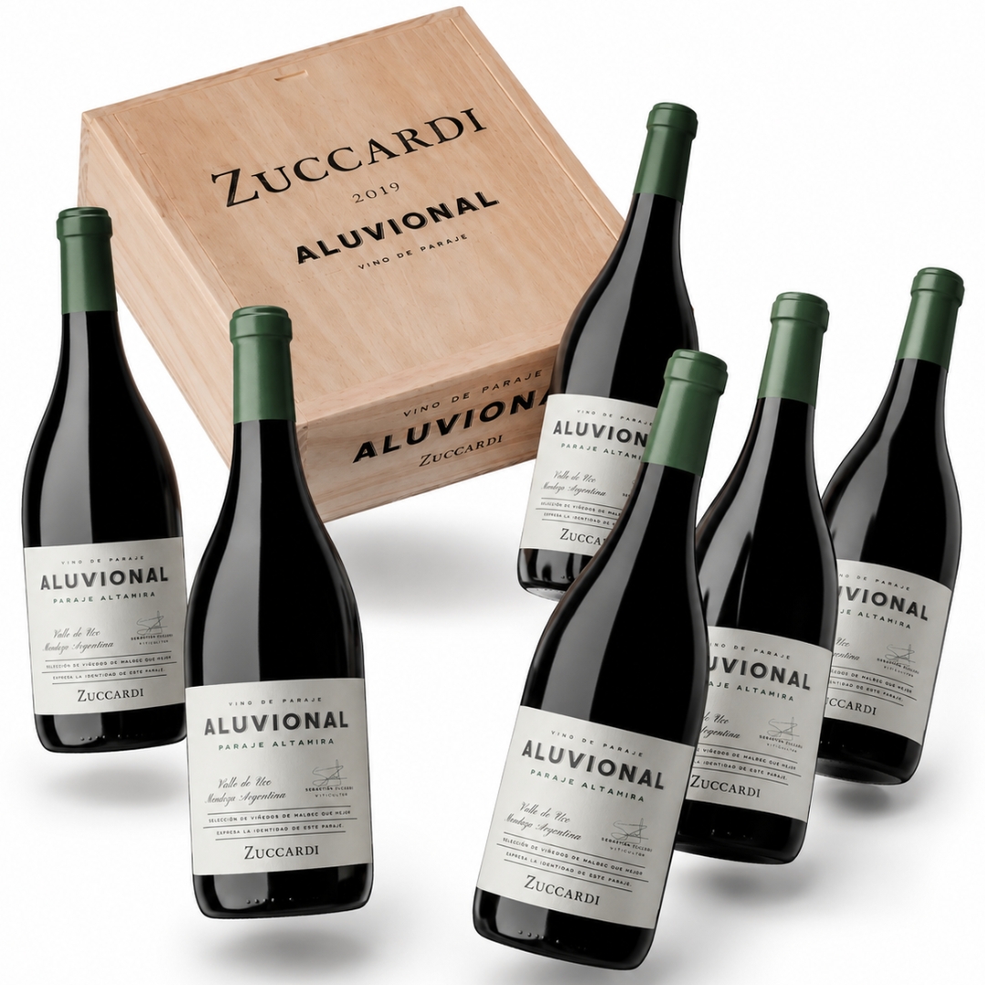 Estuche de Madera Zuccardi Aluvional Paraje Altamira x6
