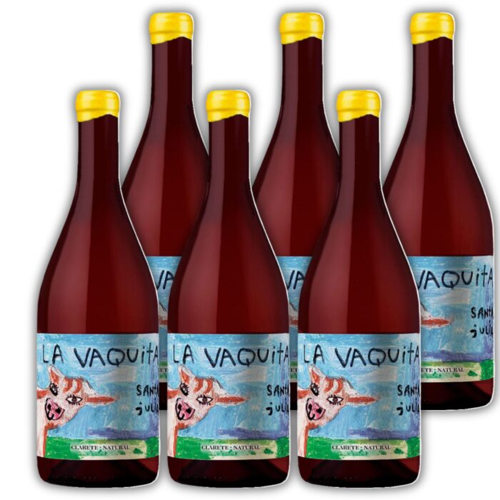 Vino La Vaquita Clarete Organico Natural Santa Julia x 6