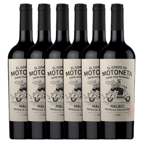 Vino Malbec El Gordo en Motoneta Muy Limitada x 6 unidades