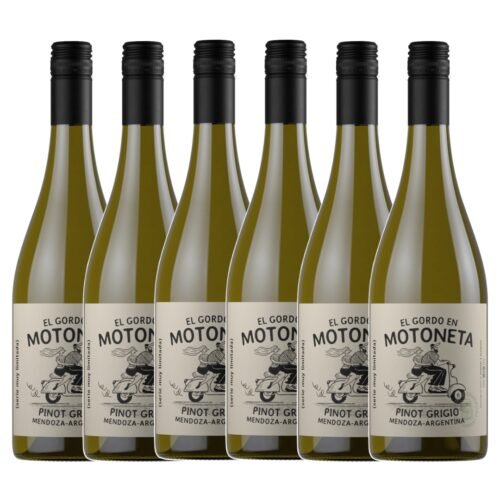 Vino Pinot Gris El Gordo en Motoneta Muy Limitada x 6 unidades