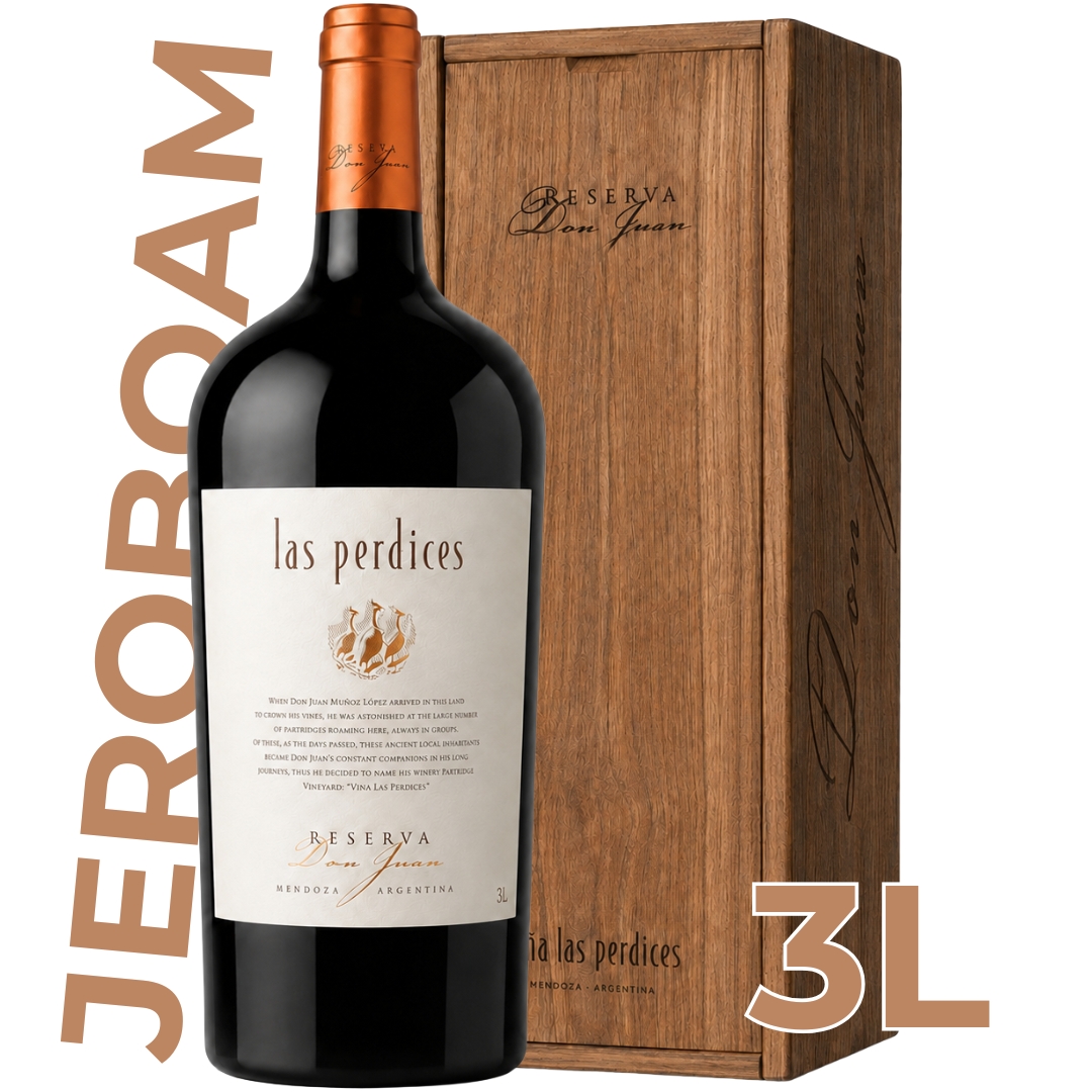 Cofre Las Perdices Don Juan Reserva Doble Magnum 3L