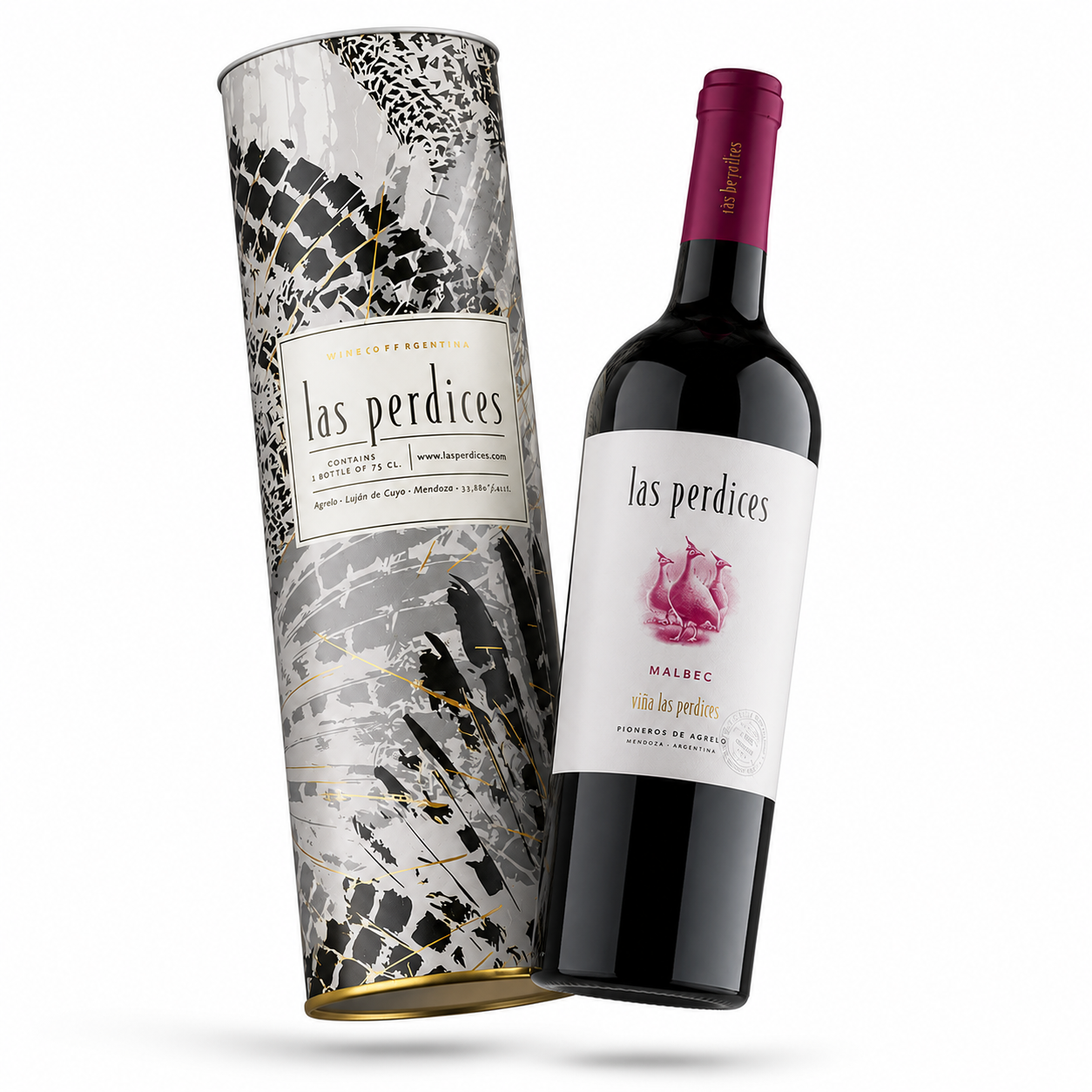 Estuche Lata Las Perdices Varietal Malbec 750ml
