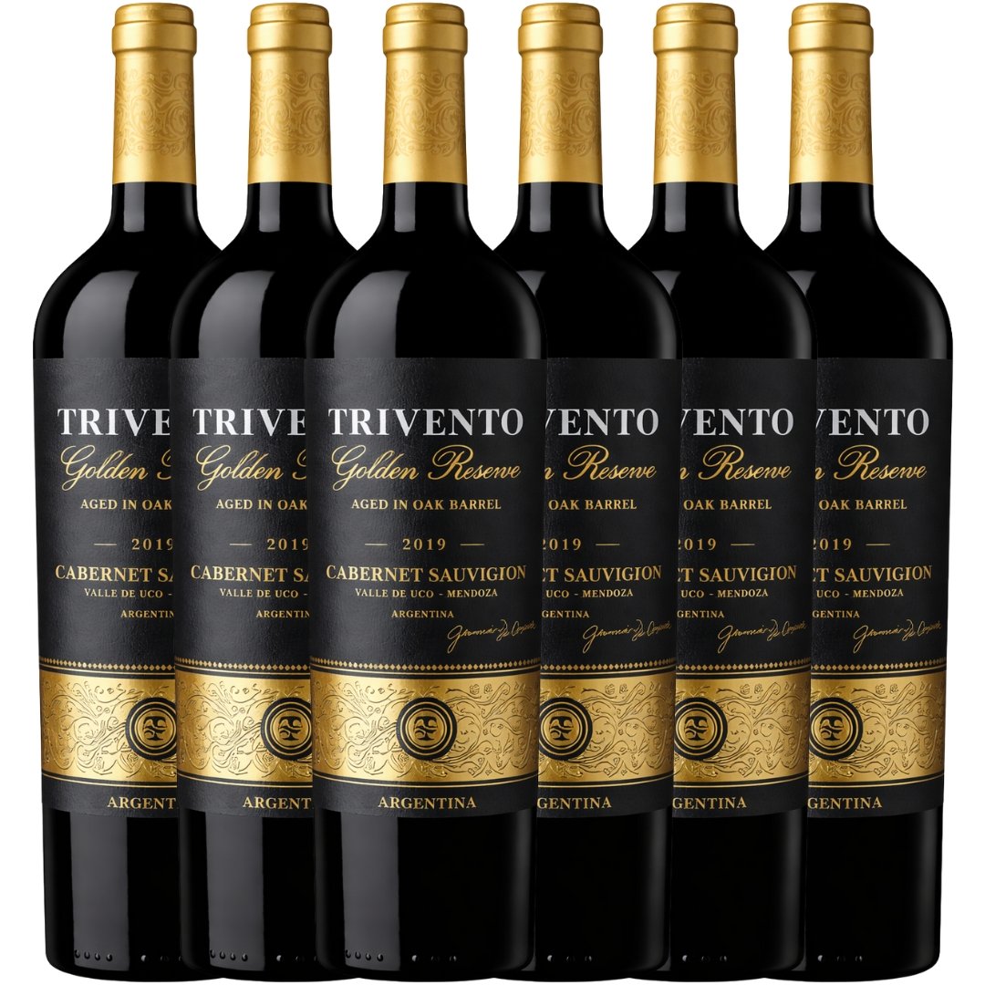 Vino Trivento Golden Reserva Cabernet Sauvignon x6 unidades