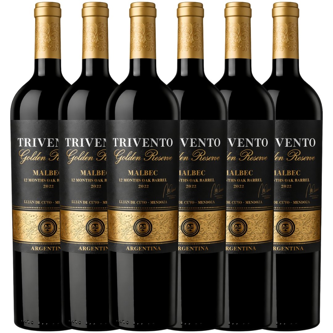 Vino Trivento Golden Reserva Malbec x6 unidades