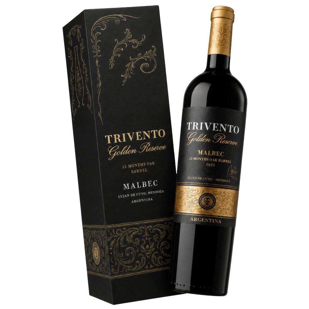Estuche Vino Trivento Golden Reserve Malbec 750ml