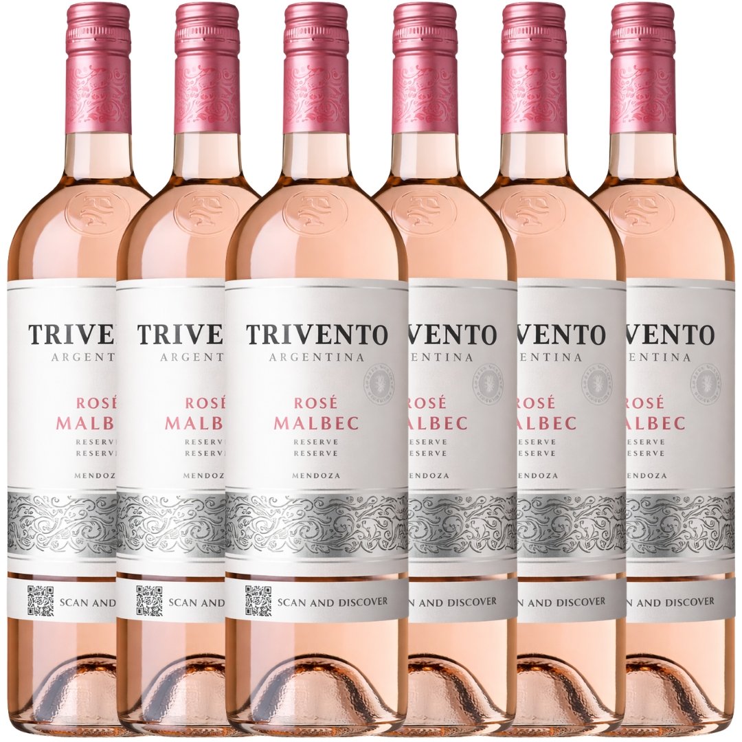 Vino Trivento Reserve Malbec Rosé x6 unidades, pack de seis botellas de vino rosado Malbec de Bodega Trivento.