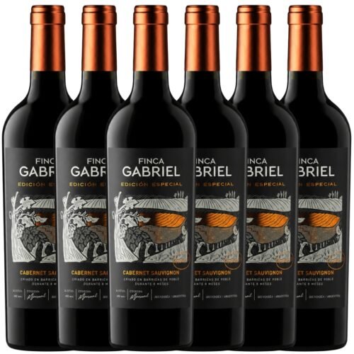 Vino Finca Gabriel Edición Especial Cabernet Sauvignon 750ml x6 unidades