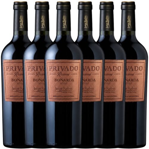 Vino Jorge Rubio Privado Reserva Bonarda 750ml x6 unidades