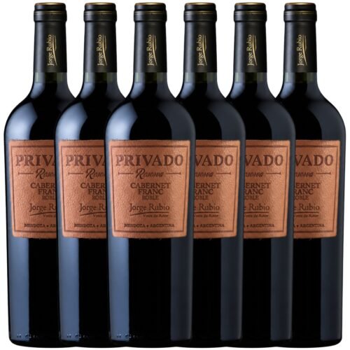 Vino Jorge Rubio Privado Reserva Cabernet Franc 750ml x6 unidades