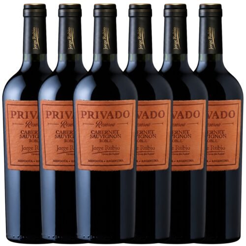Vino Jorge Rubio Privado Reserva Cabernet Sauvignon 750ml x6 unidades