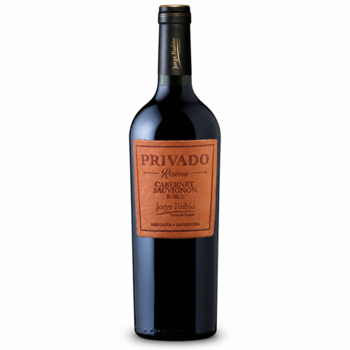 Vino Jorge Rubio Privado Reserva Cabernet Sauvignon 750ml | Etiqueta de Cuero