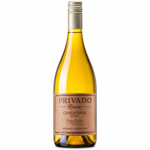 Vino Jorge Rubio Privado Reserva Chardonnay 750ml | Etiqueta de Cuero