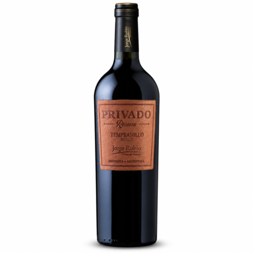 Vino Jorge Rubio Privado Reserva Tempranillo 750ml | Etiqueta de Cuero