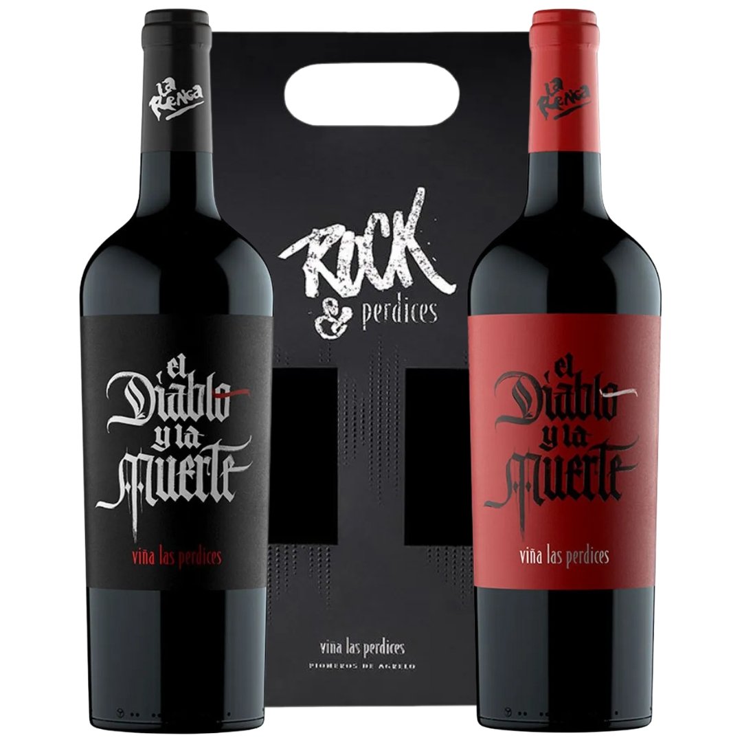 Estuche Mix Vino El Diablo Y La Muerte