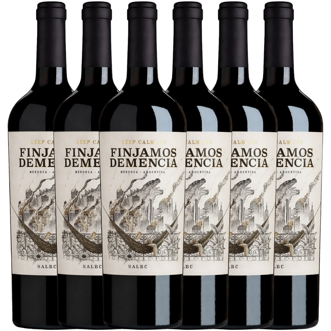 Vino Finjamos Demencia Malbec x6